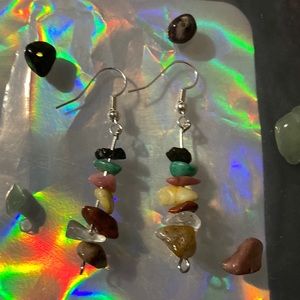 Colorful Rock Earrings